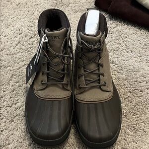 Sperry Men's Dark Brown and Tan Boots